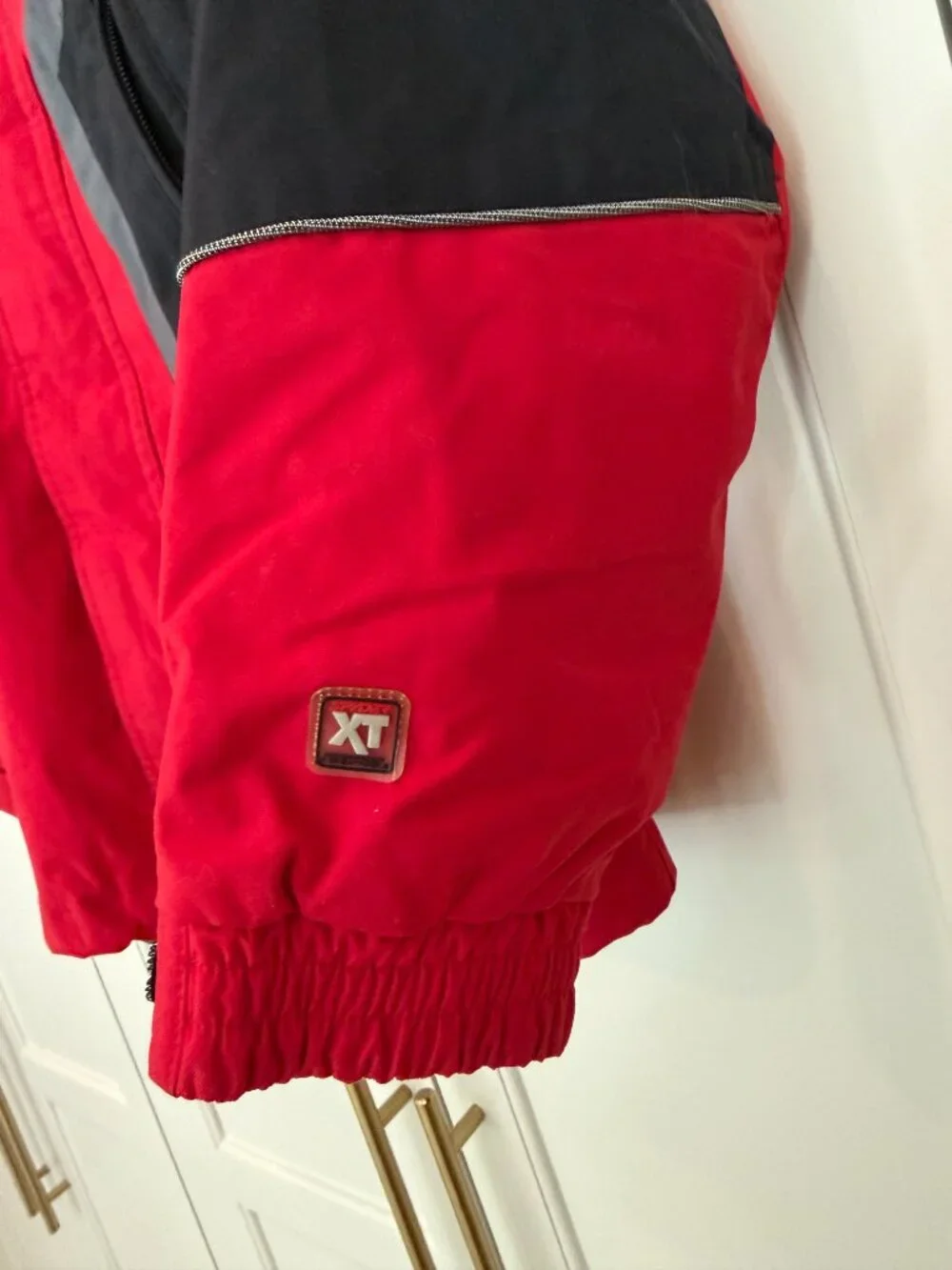 Spyder Youth Ski Jacket | Red, Black, and Gray | Size Youth 12 + Columbia Fleece